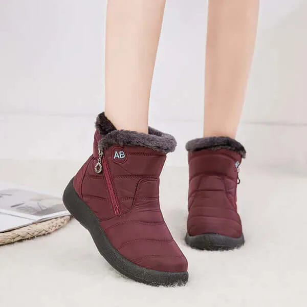 Women's Warm Fur-Trimmed Winter Snow Boots