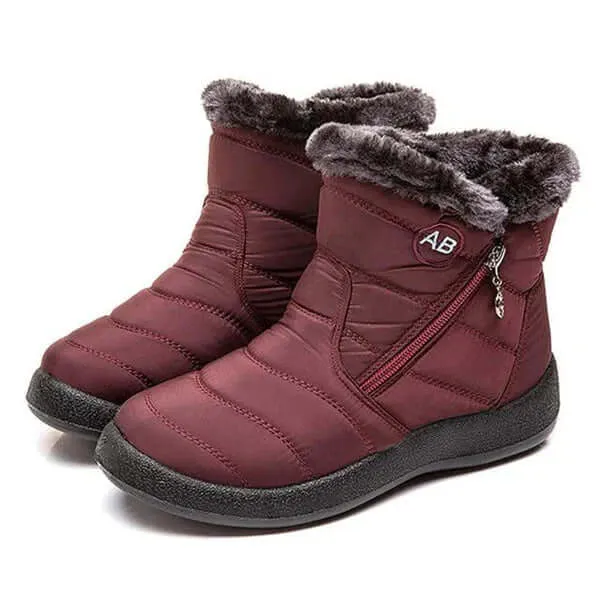 Women's Warm Fur-Trimmed Winter Snow Boots