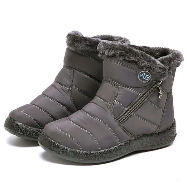 Women's Warm Fur-Trimmed Winter Snow Boots